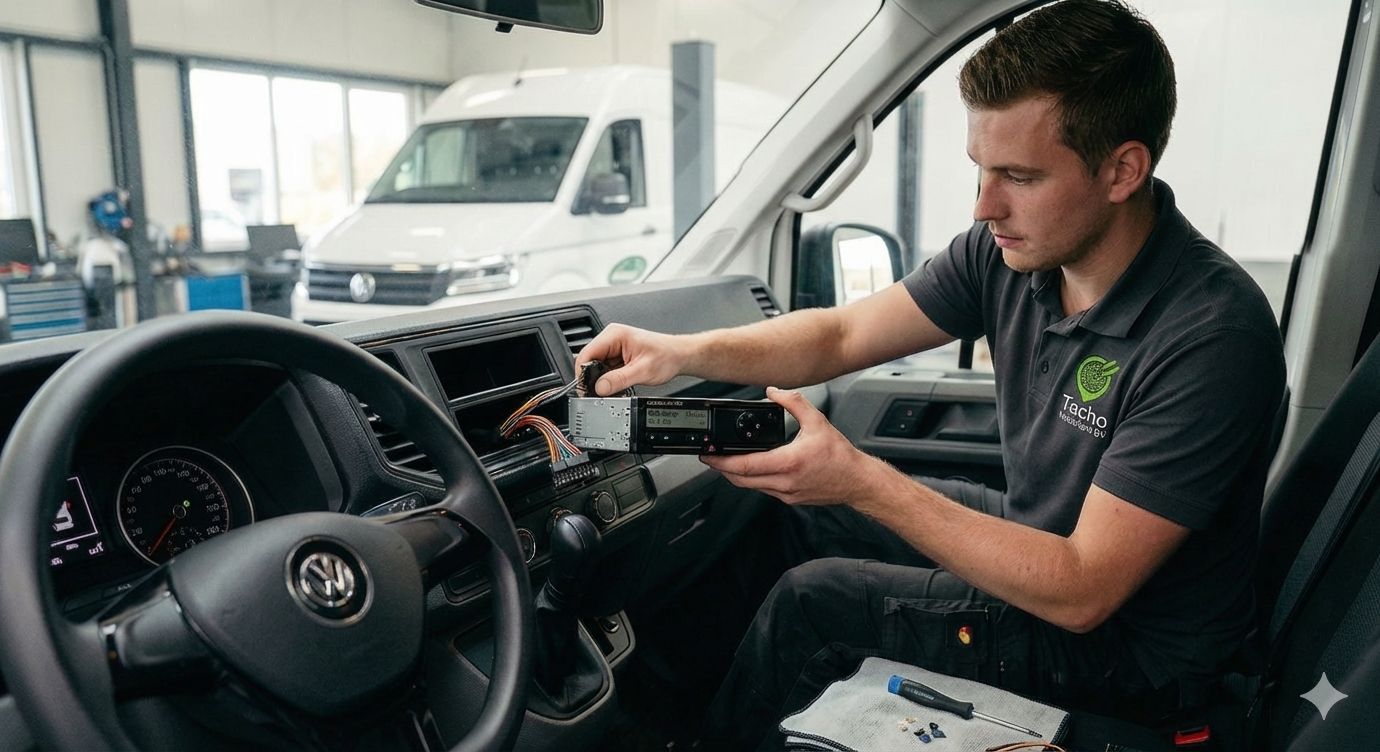 Tachograaf inbouw bij Tacho Nederland BV